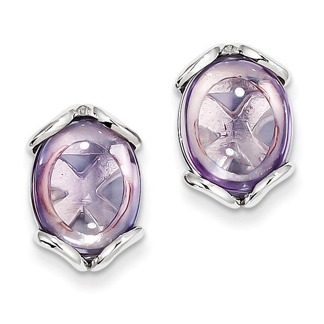 Sterling Silver Pink Quartz Earrings QE9839PQ