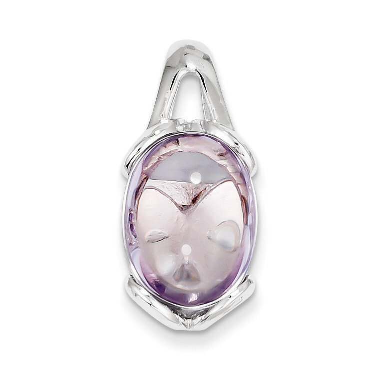 Sterling Silver Pink Quartz Pendant QP2911PQ