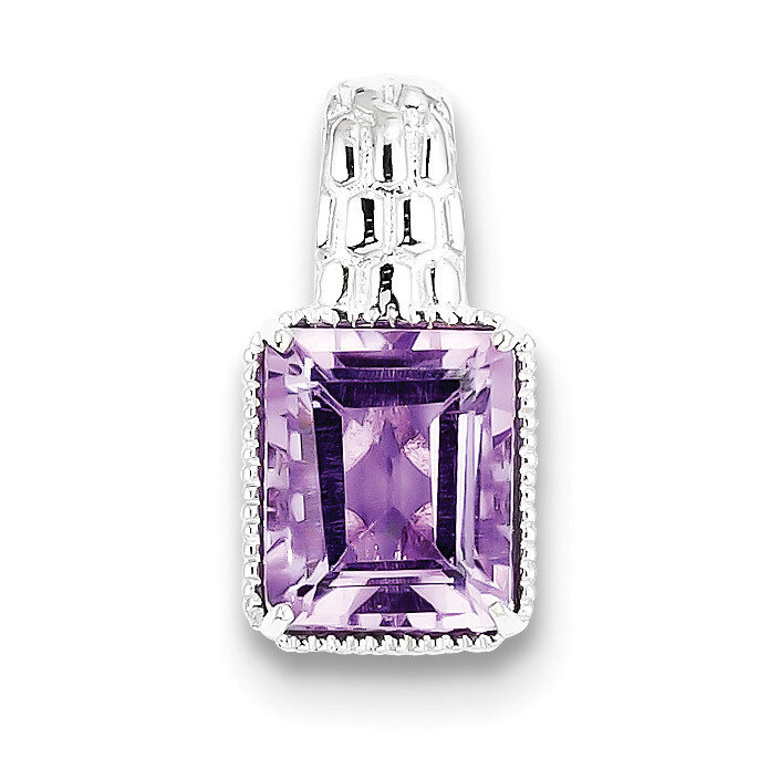 Sterling Silver Amethyst Pendant QP2949AM