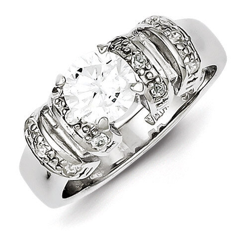 Sterling Silver Diamond Ring QR1272-6