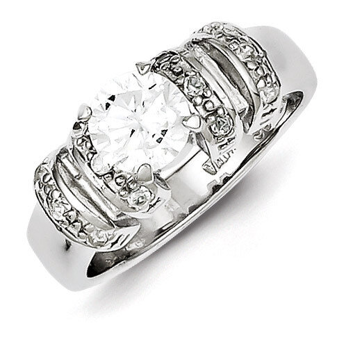 Sterling Silver Diamond Ring QR1272-7