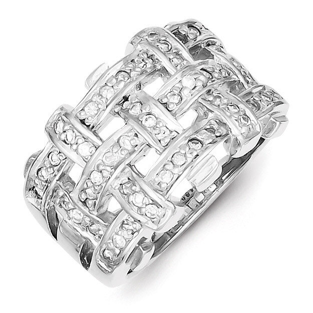Sterling Silver Diamond Ring QR2126-6