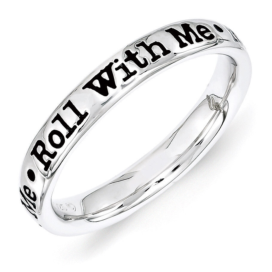 Sterling Silver Lyric Roll with Me Ring QSK1547-5