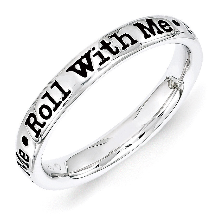 Sterling Silver Lyric Roll with Me Ring QSK1547-9