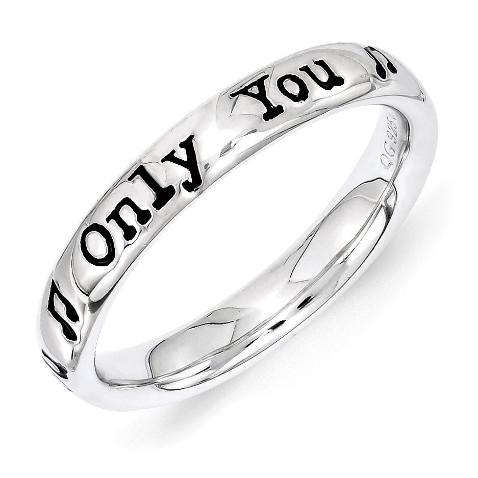Sterling Silver Lyric Only You Ring QSK1557-10