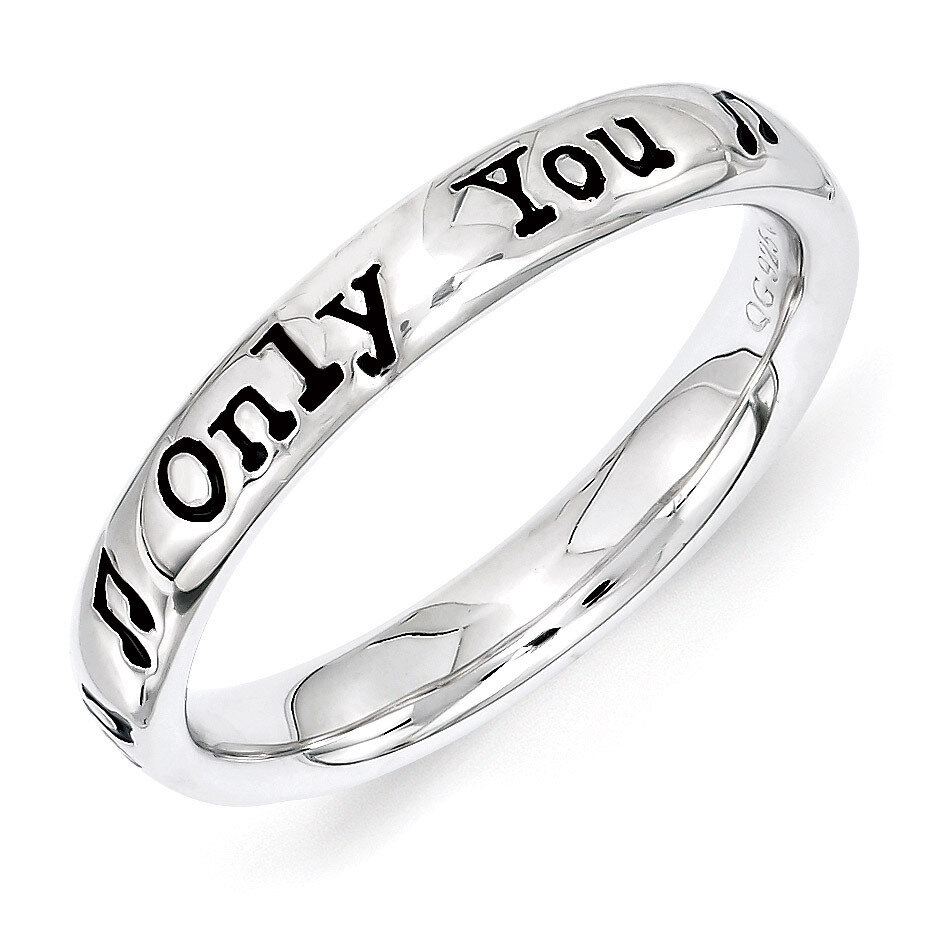 Sterling Silver Lyric Only You Ring QSK1557-7