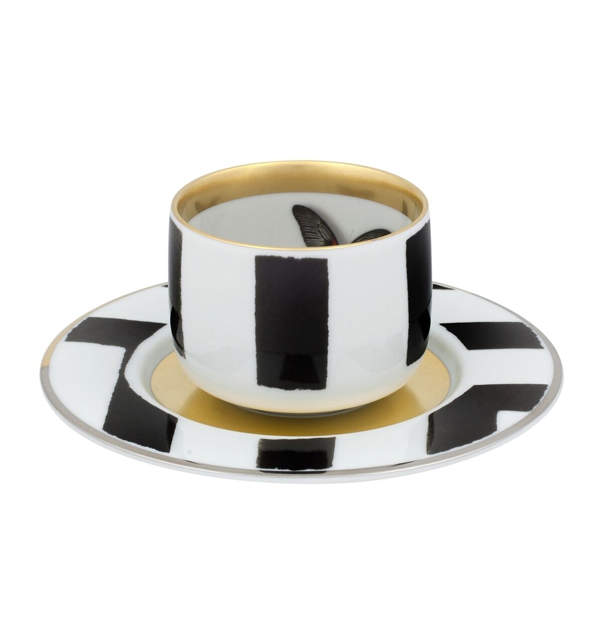 Vista Alegre Christian Lacroix Sol Y Sombra Coffee Cup &amp; Saucer V1, MPN: 21117720,