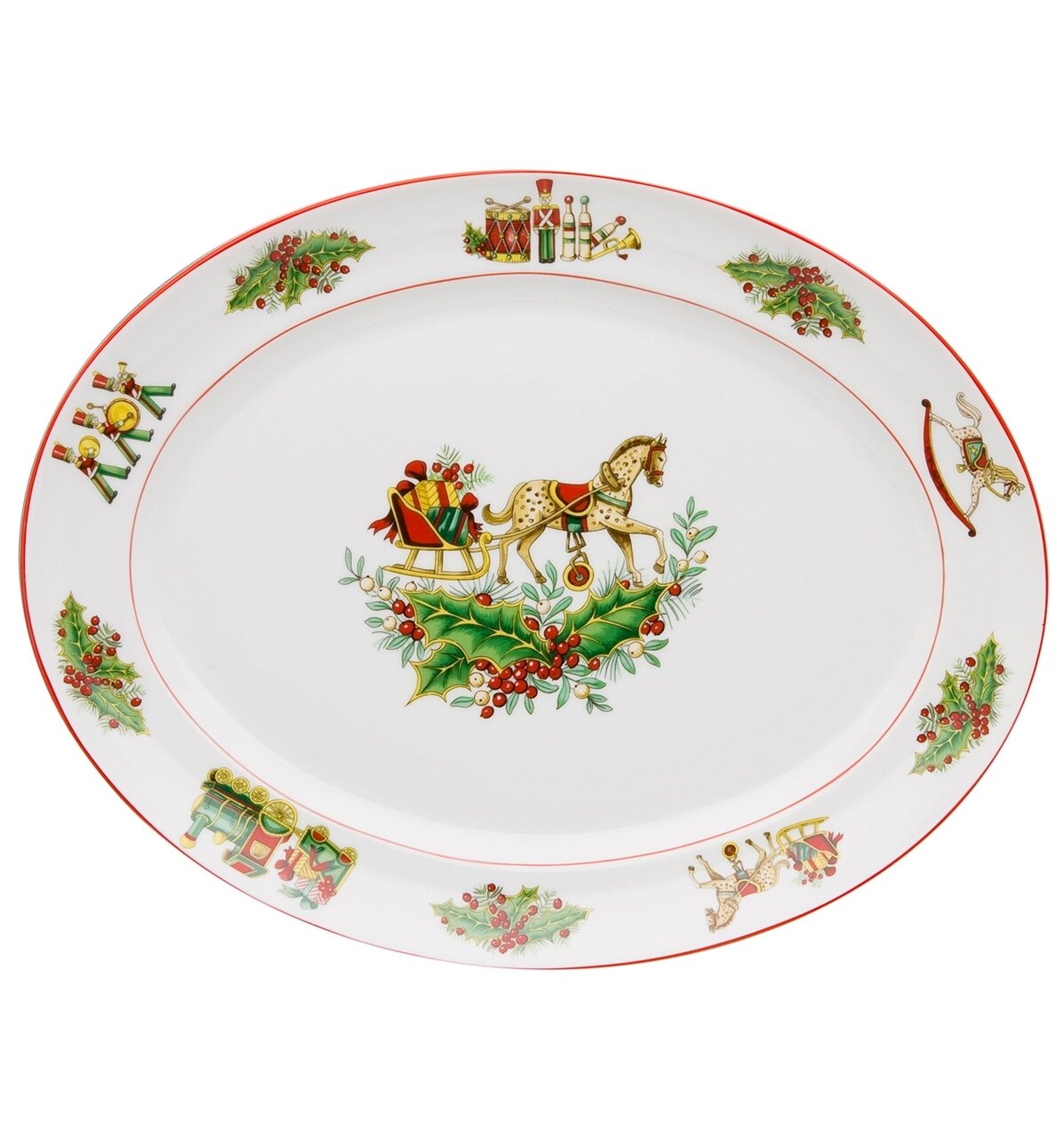 Vista Alegre Christmas Magic Medium Oval Platter, MPN: PF755249,
