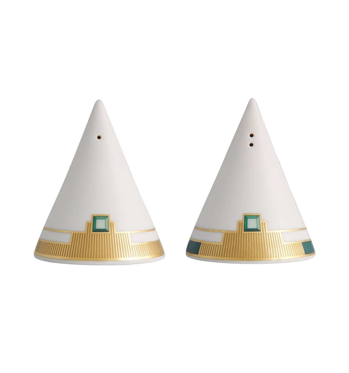 Vista Alegre Emerald Salt and Pepper Shaker, MPN: 21122085,