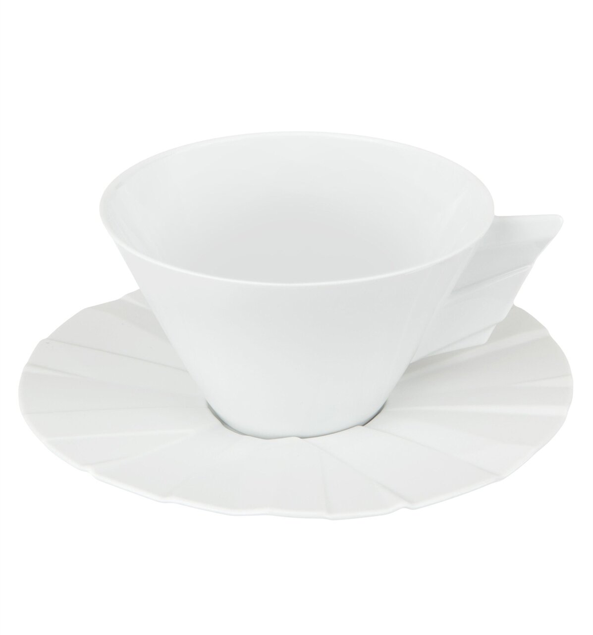 Vista Alegre Matrix White Tea Cup And Saucer, MPN: 21117378,