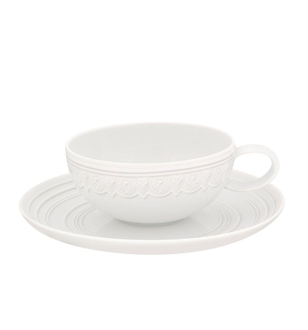 Vista Alegre Ornament Set of 6 Tea Cup &amp; Saucer