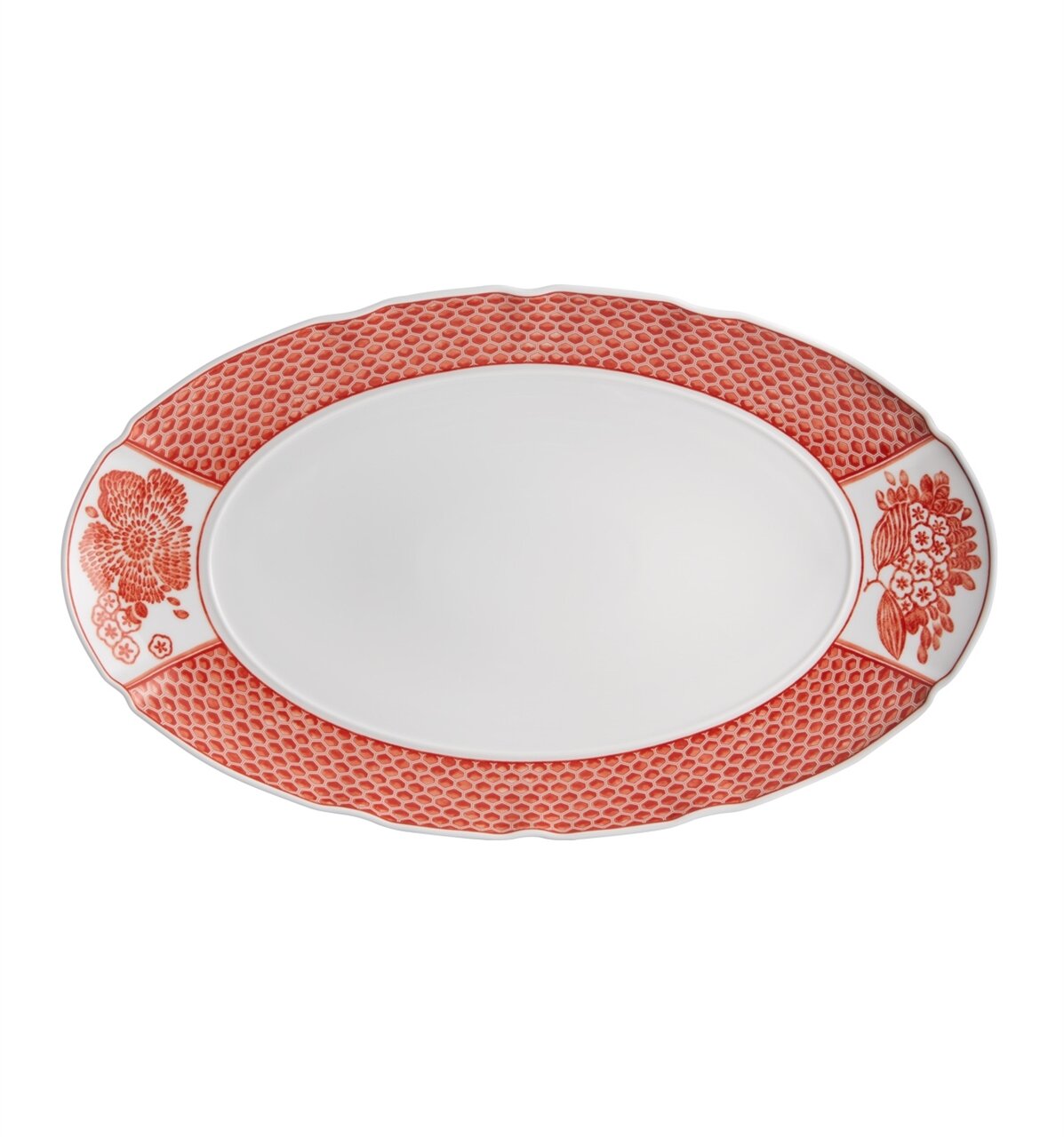 Vista Alegre Oscar De La Renta Coralina Large Oval Platter, MPN: 21122250,