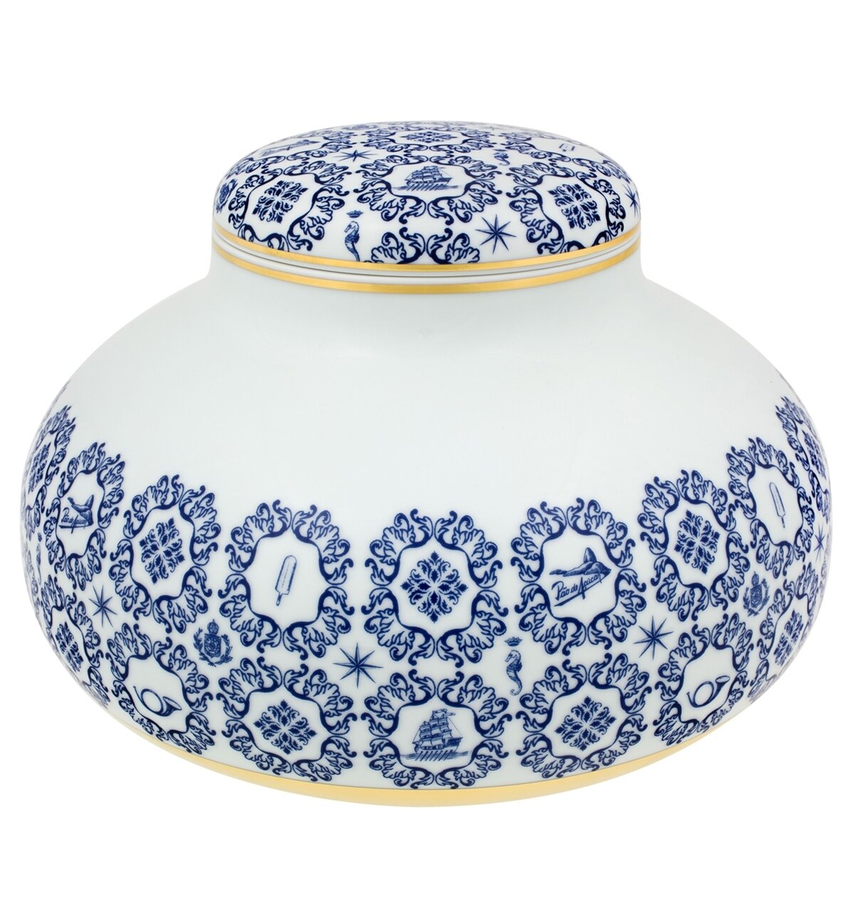 Vista Alegre Transatlantica Low Pot with Lid, MPN: 21117808,