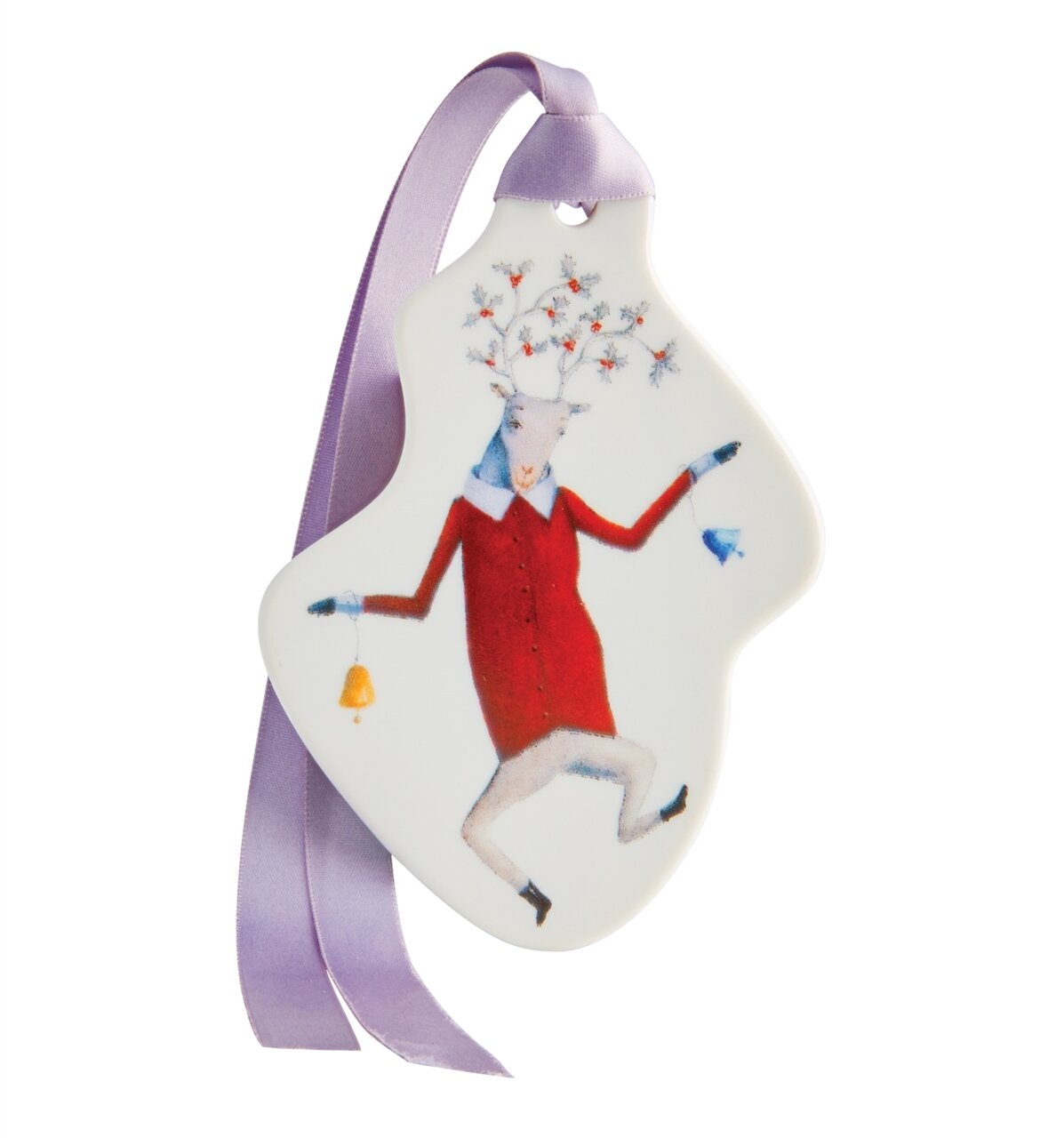 Vista Alegre Angels Reindeer with Bells Ornament, MPN: 21121913,