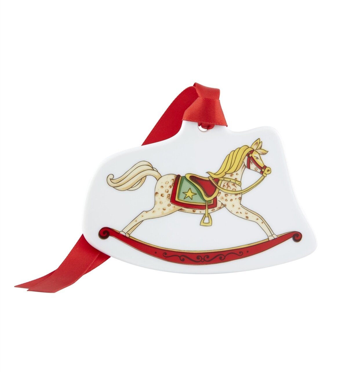 Vista Alegre Christmas Magic Rocking Horse Ornament, MPN: 21121420,