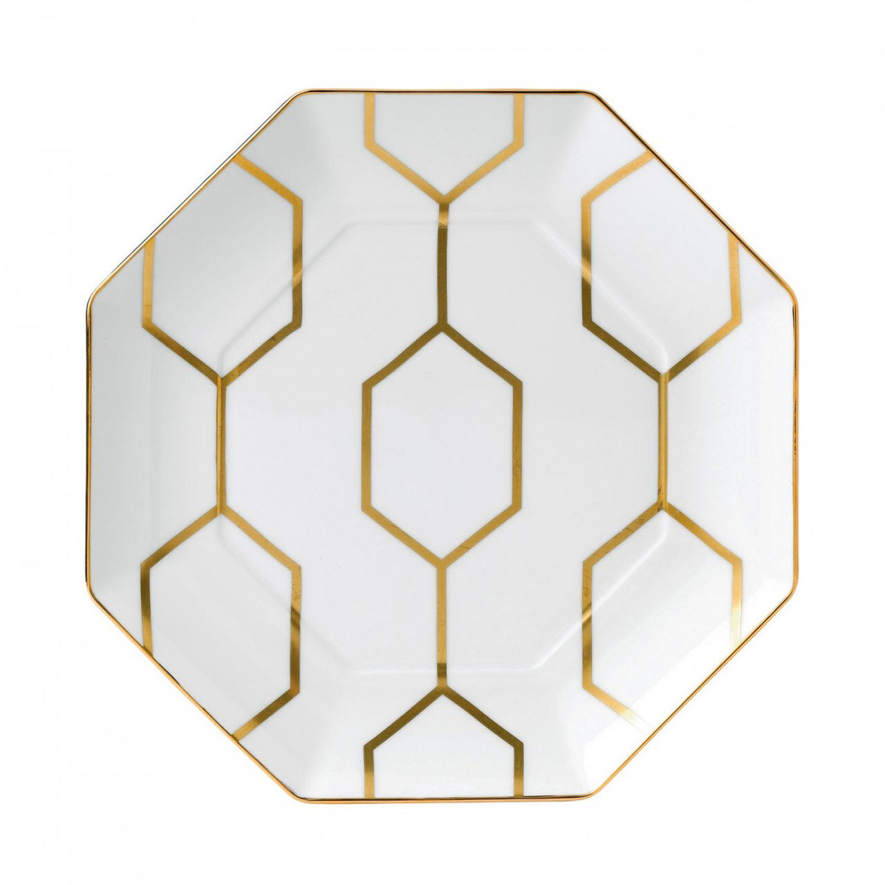Wedgwood Arris Accent Plate Octagonal 9.1 Inch White