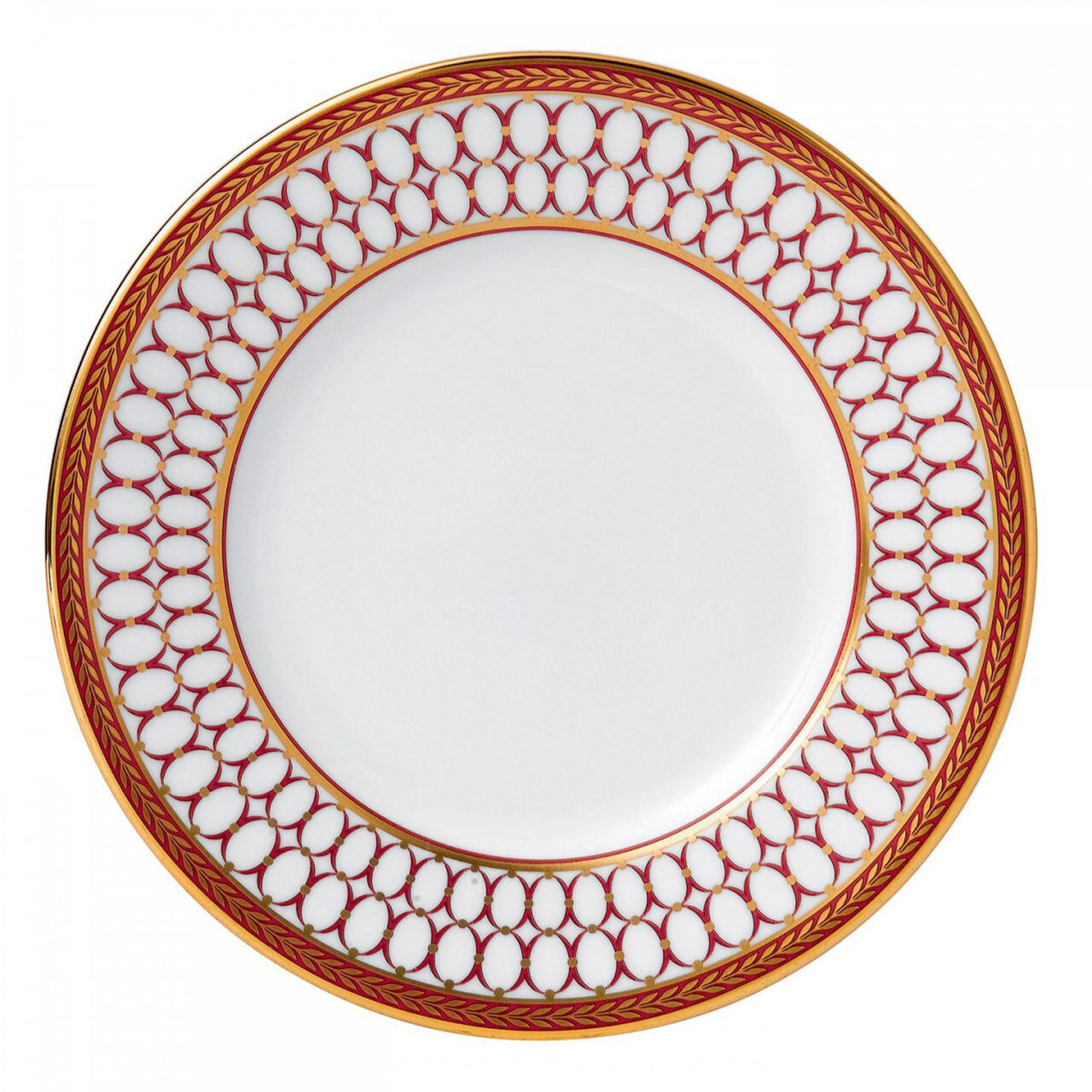 Wedgwood Renaissance Red Bread and Butter Plate 6 Inch
