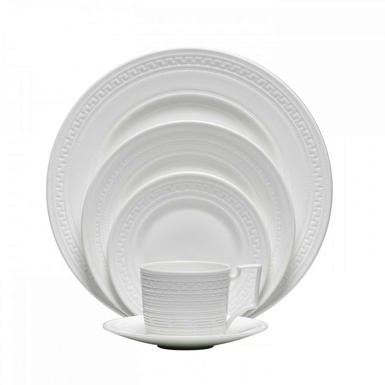 Wedgwood Intaglio Five 5 Piece Place Setting