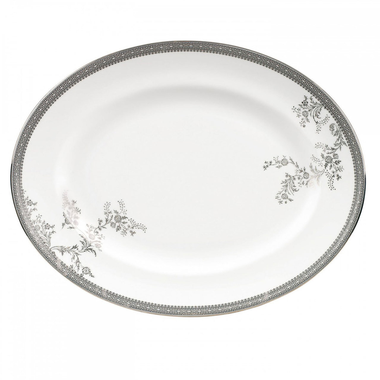 Vera Wang Vera Lace Oval Platter 13.75 Inch, MPN: 50127203001, 32677903278
