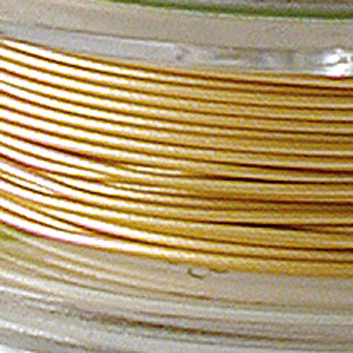 Sat Inch Gold .018 Inch Diameter 100Ft Strand Wire Stainless Steel Flex-rite 49 CRD826/18-100