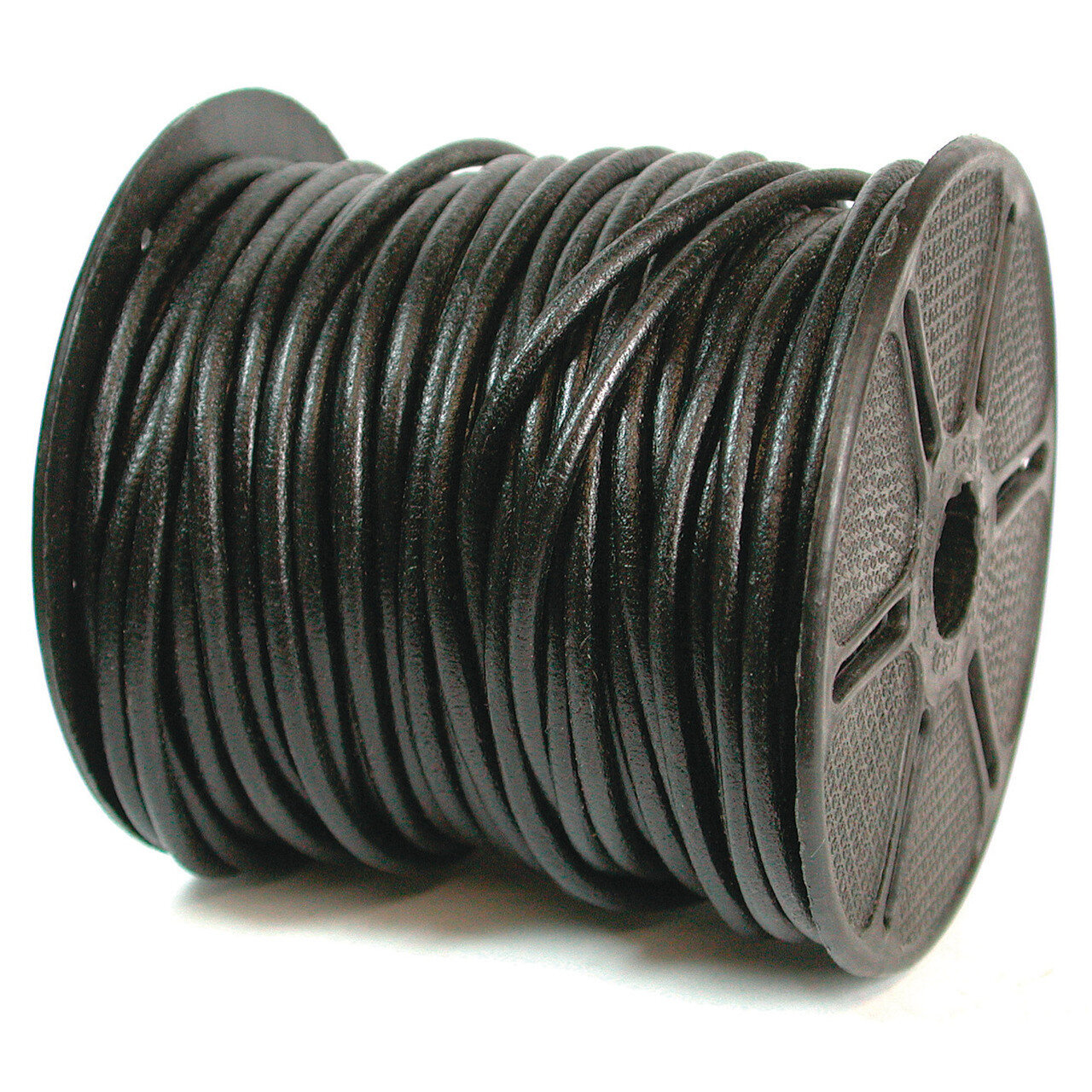 1300 3.0 mm. 5 Yard Black Leather Cord CRD839/3.0-5, MPN: CRD839/3.0-5, 790524075737