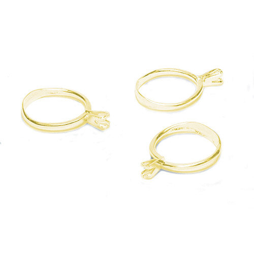 Gold-Tone Long Prong Stone Display Rings Package of 12 JT2754, MPN: JT2754,