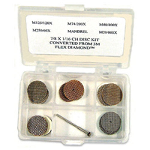 25-Piece 3M Flex Diamond Abrasive Mini Disc Kit With Mandrel JT285, MPN: JT285,