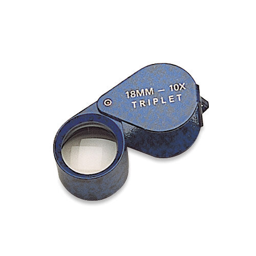 Blue Lapis-Look 10X Triplet Oval Loupe JT3046, MPN: JT3046, 654207153184