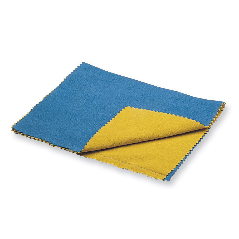 Large Brilliant Blue/Yellow Double Polishing Cloth JT3580, MPN: JT3580, 654207189183