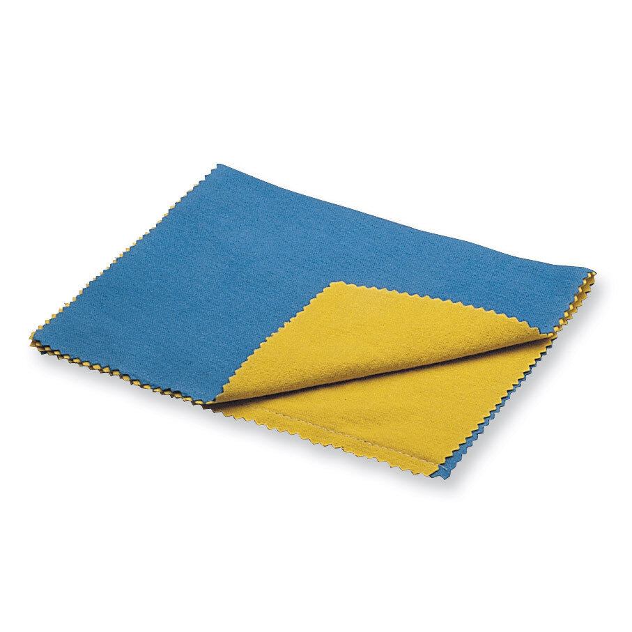 Small Brilliant Blue/Yellow Double Polishing Cloth JT3581
