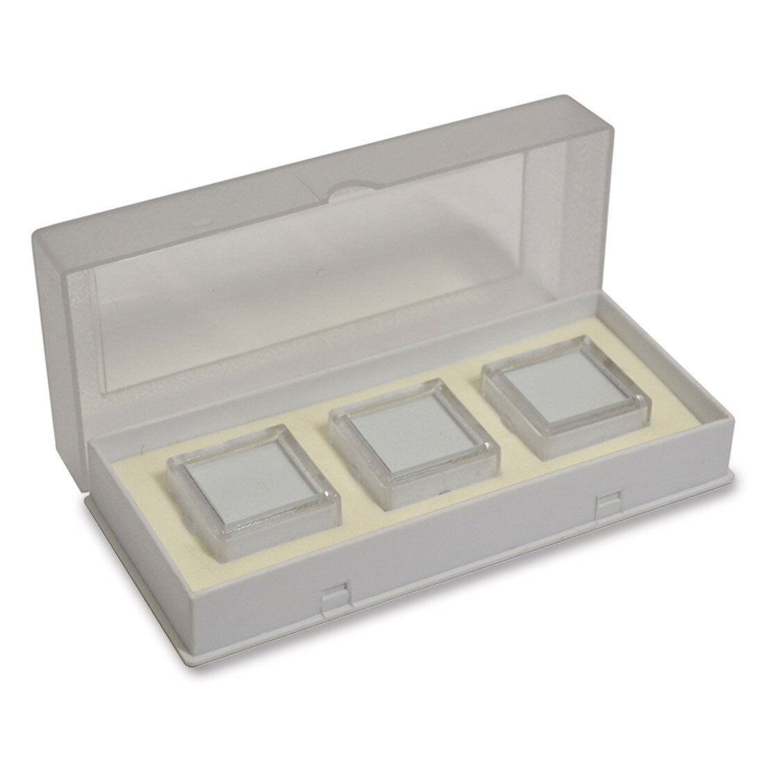 White Tray Of 3 Square Gem Jars JT5014, MPN: JT5014,