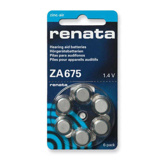 Type 675 Renata Maratone Hearing Aid Batteries Package of 6 RB675Z, MPN: RB675Z,