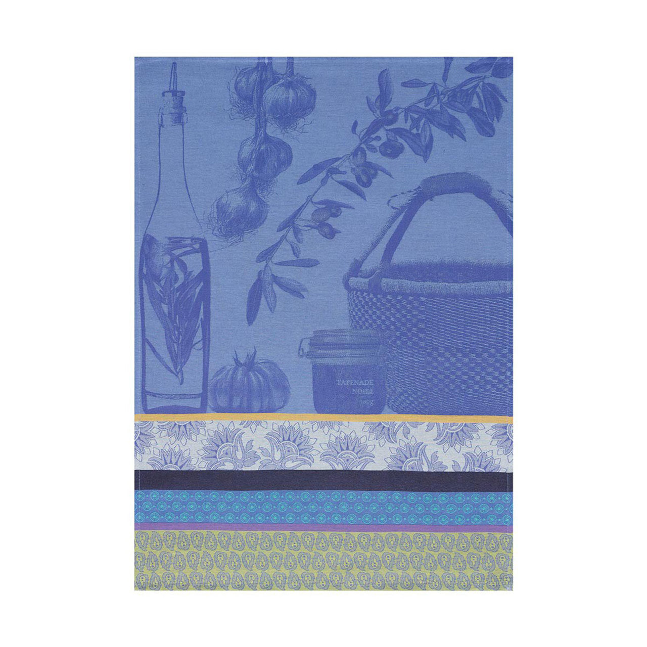 Le Jacquard Francais Saveurs De Provence Lavender Blue Tea Towel 24 x 31 Set of 4