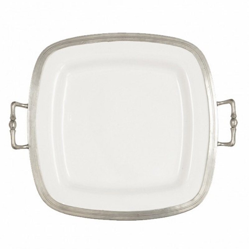 Arte Italica Tuscan Square Tray with Handles P5118