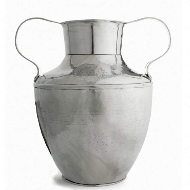 Arte Italica Vintage Pewter Large 2-Handled Vase PE946