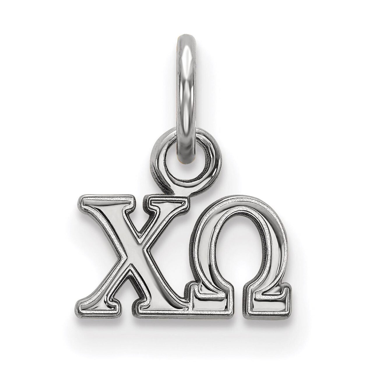 Chi Omega Extra Small Pendant Sterling Silver SS001CHO