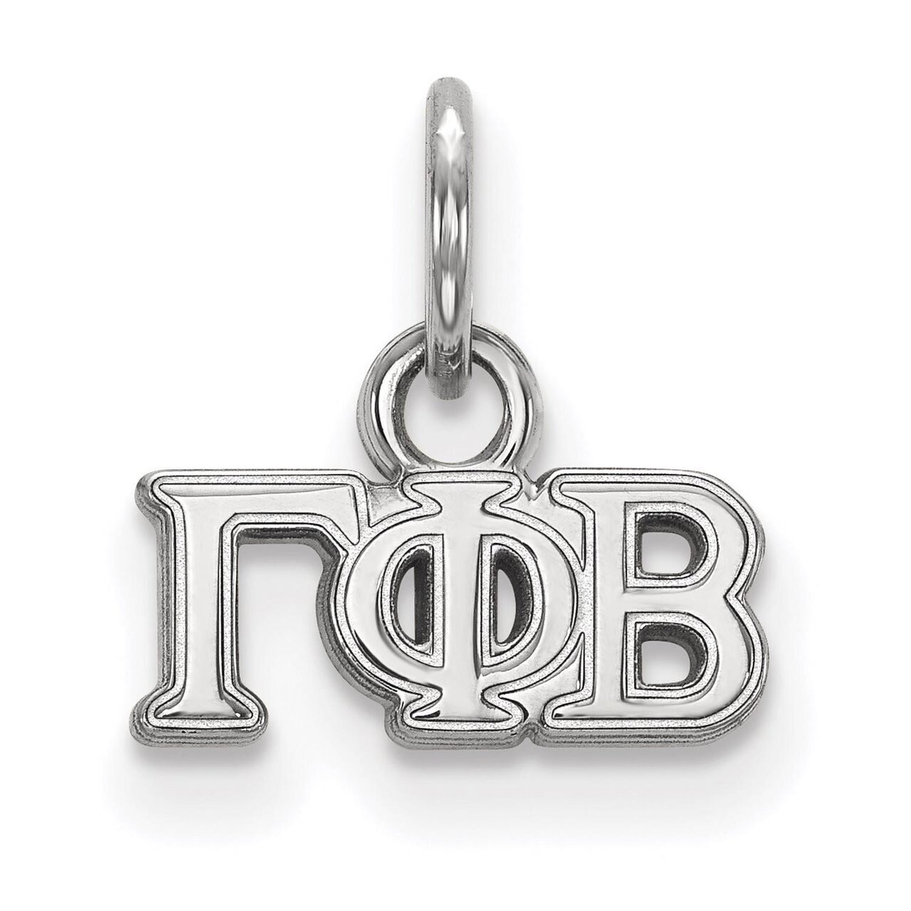 Gamma Phi Beta Extra Small Pendant Sterling Silver SS001GPB