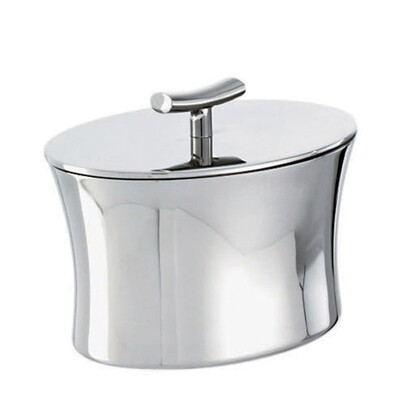 Sambonet bamboo sugar bowl with lid - 18/10 stainless steel, MPN: 56710-02, 790955274167