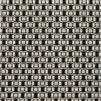 Sambonet table mats linea q table mat black/white rectangles 16 1/2 x 13 inch - polyester, MPN: 565…