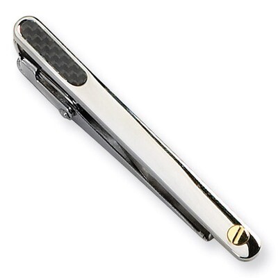 Carbon Fiber 18k Accent Tie Bar - Stainless Steel SRT100 by Chisel, MPN: SRT100, 883957751085