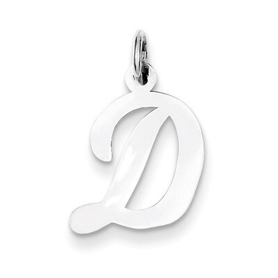 Medium Script Initialharm Sterling Silver QC5082D, MPN: QC5082D, 883957536408
