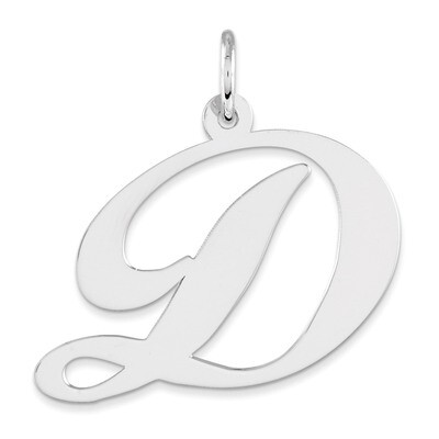 Script Initialharm Sterling Silver Fancy QC5090D, MPN: QC5090D, 883957539584