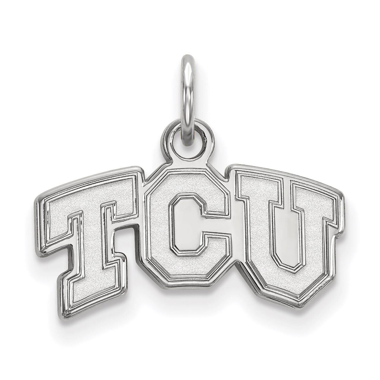 Texas Christian University Extra Small Pendant Sterling Silver SS001TCU
