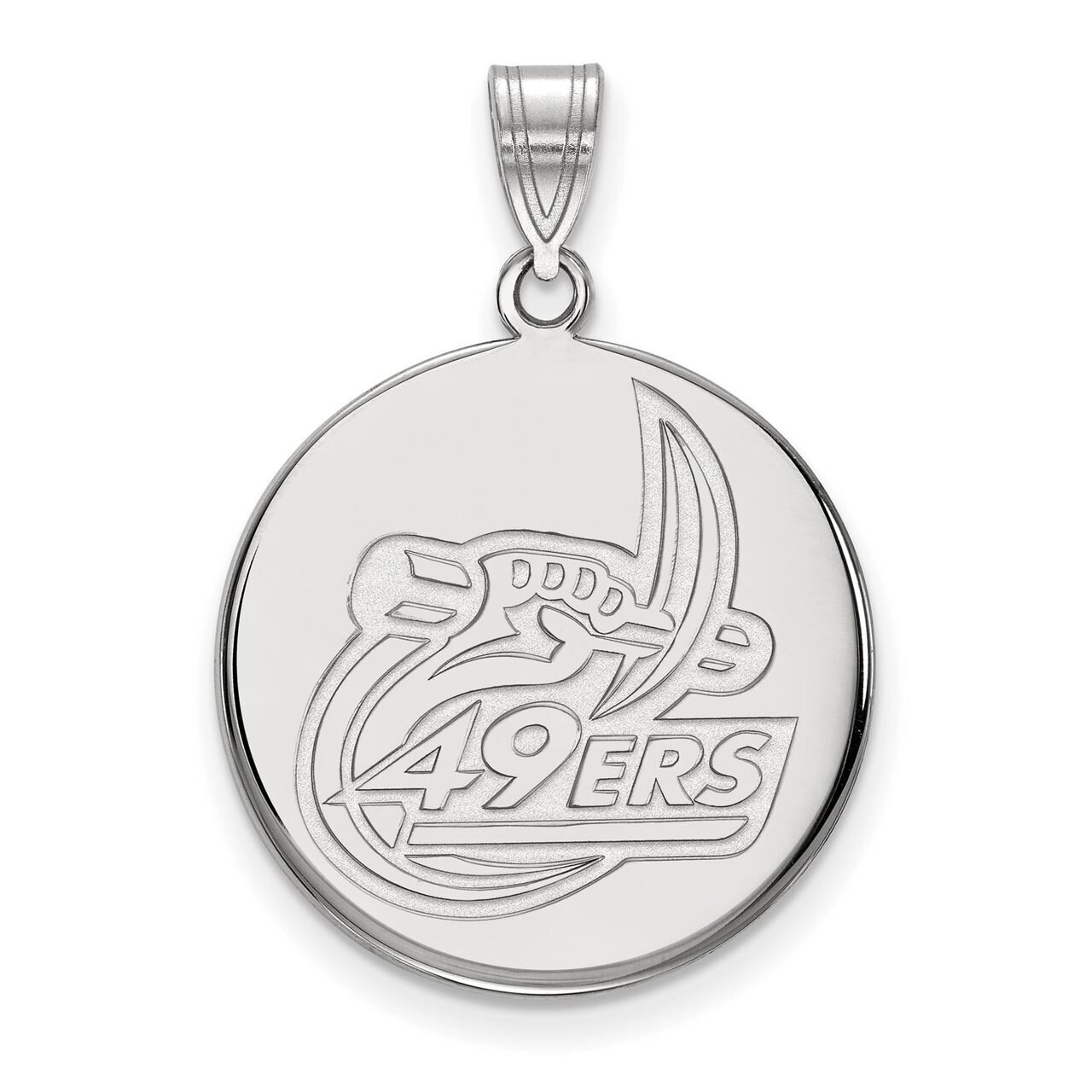 University of North Carolina at Charlotte Large Disc Pendant Sterling Silver SS001UNCC, MPN: SS001U…
