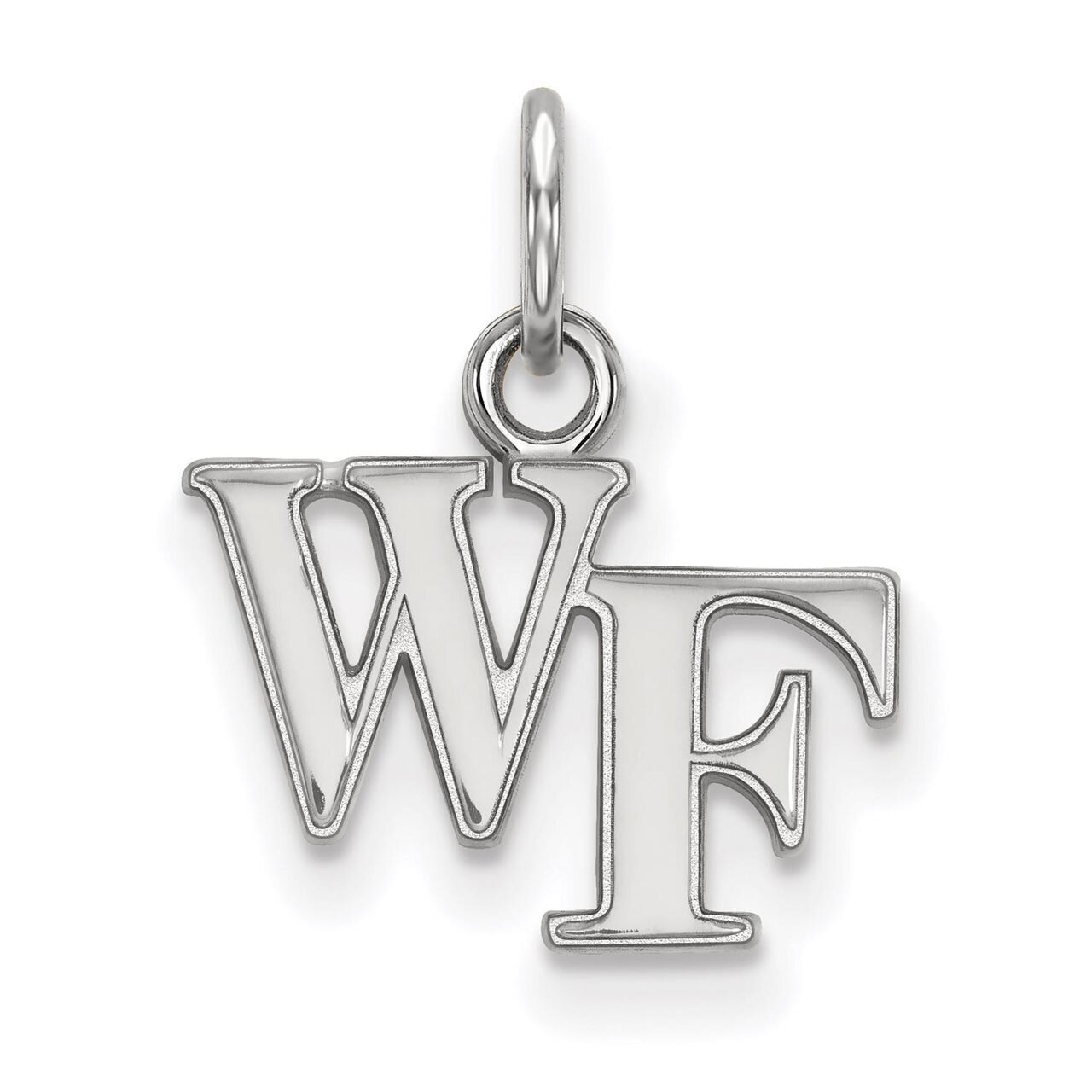 Wake Forest University Extra Small Pendant Sterling Silver SS001WFU