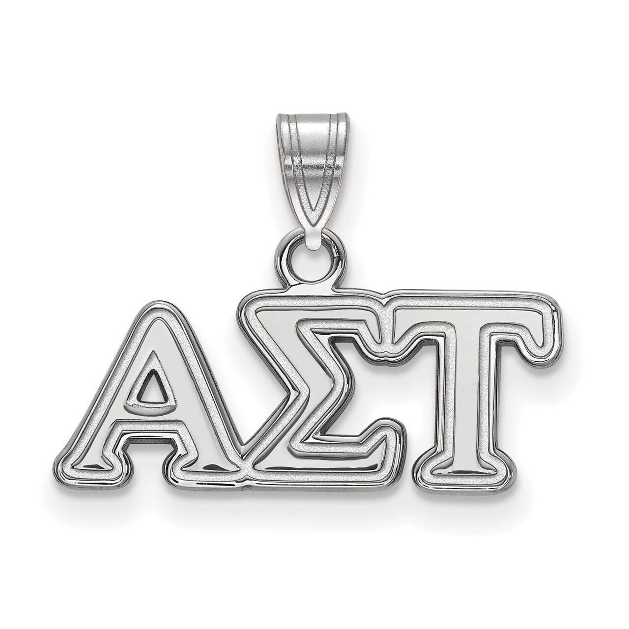 Alpha Sigma Tau Small Pendant Sterling Silver SS002ALS