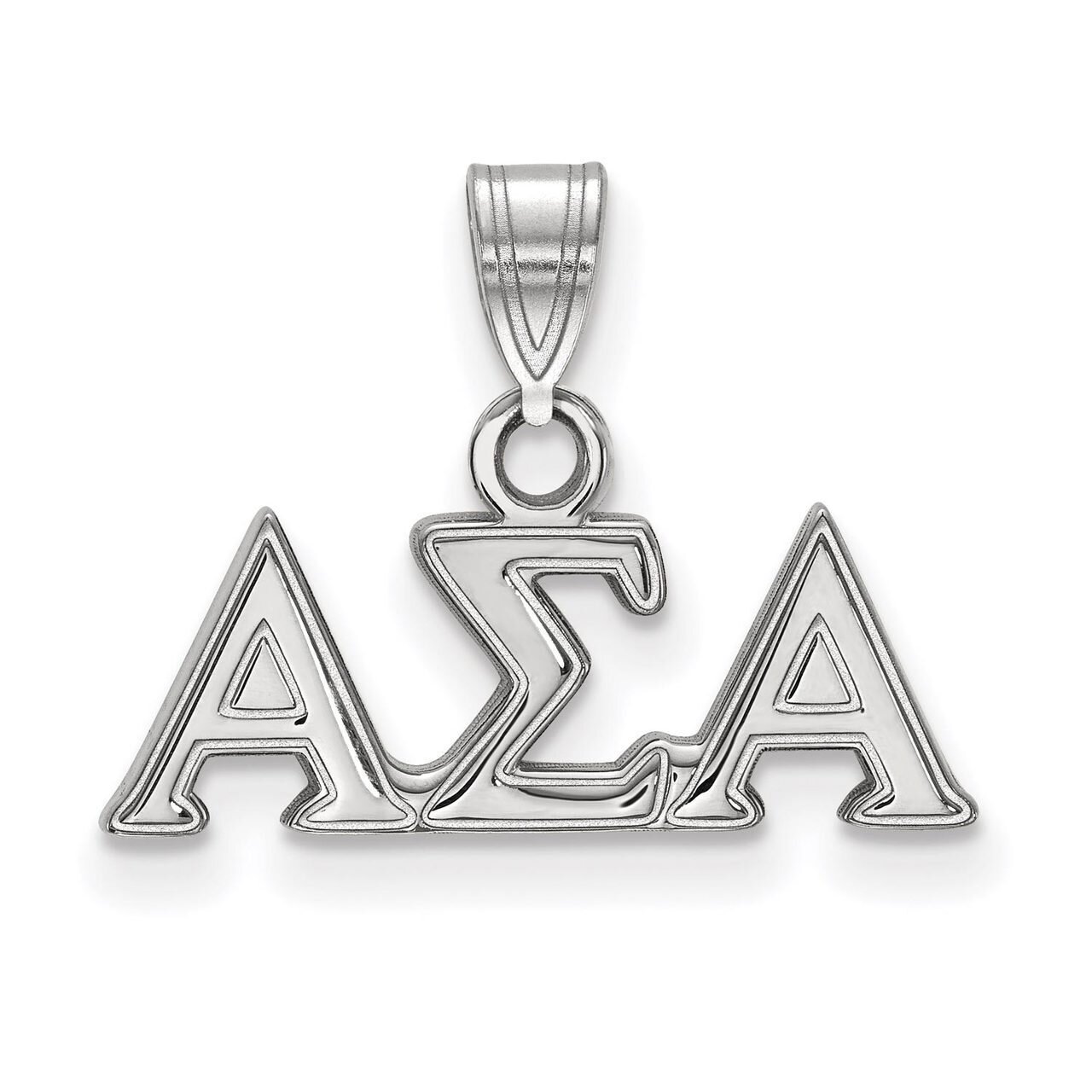 Alpha Sigma Alpha Small Pendant Sterling Silver SS002ASI, MPN: SS002ASI, 886774598529