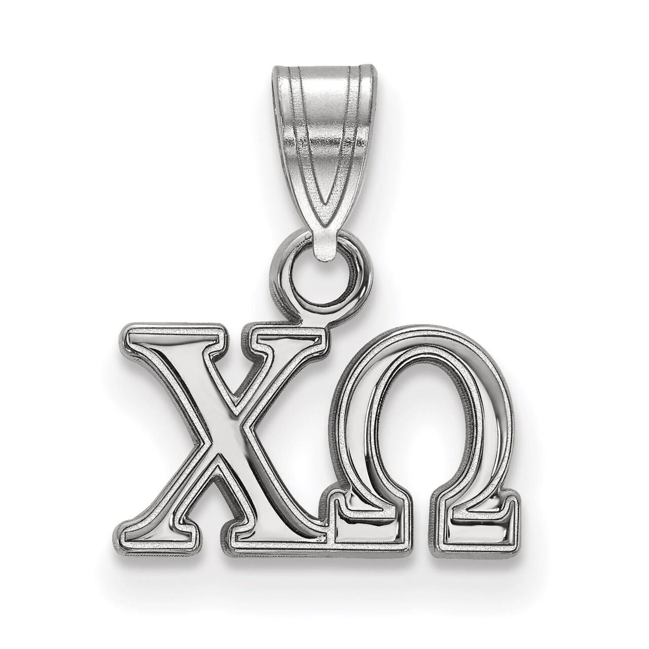 Chi Omega Small Pendant Sterling Silver SS002CHO