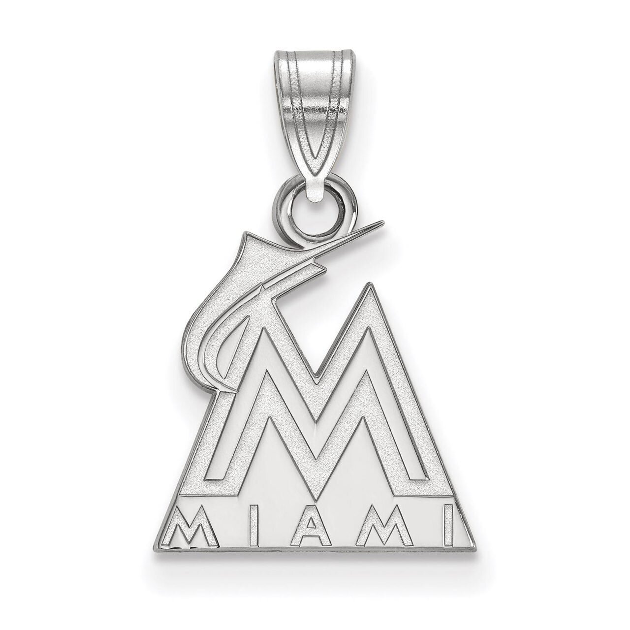 Miami Marlins Small Pendant Sterling Silver SS002MIN, MPN: SS002MIN, 886774623610