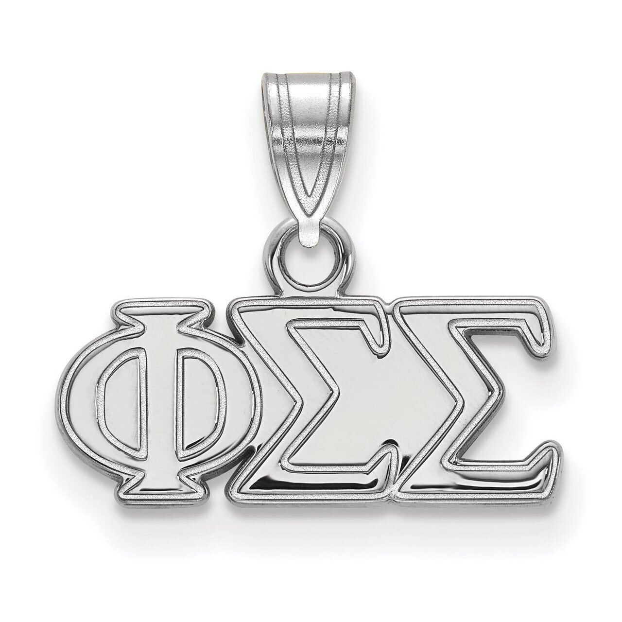 Phi Sigma Sigma Small Pendant Sterling Silver SS002PSS
